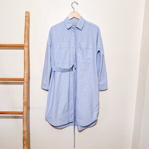 NWOT Everlane Oxford Dress Cotton Chambray Light Blue XS